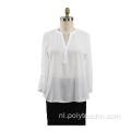 Blouse met lange mouwen, casual damesoverhemd